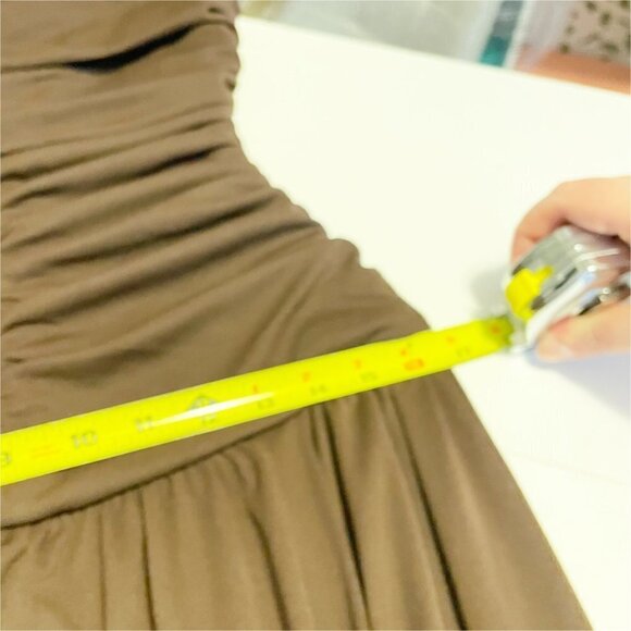 🤤✨Tanya Taylor Mocha Chocolate Brown Marla Long Sleeve Maxi Slit Dress 🤤✨ - Picture 10 of 13